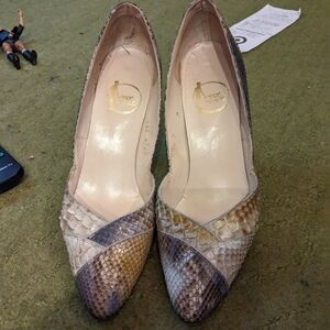 Snakeskin Stiletto Heels